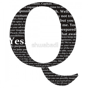 shwabadi › Portfolio › Star Trek - 'Q' Quotes (Black Background)