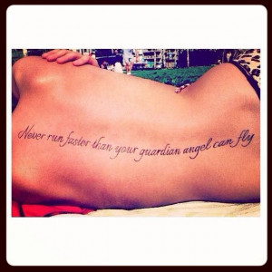 Like the quote, but I really like the tattoo placement – I would ...
