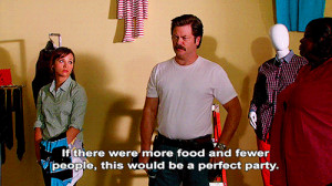 funny awesome food party parks and rec ron swanson story of my life so ...