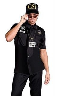 Sexy Funny Mens CSI Cop Police Detective Halloween Costume