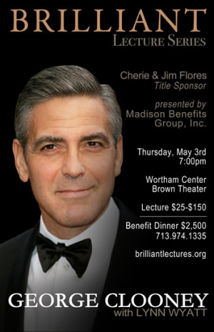 -winning actor, producer, director and humanitarian George Clooney ...