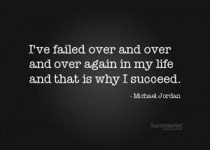 Michael Jordan quote about success!