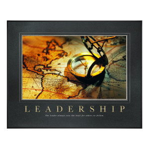 Leadership Compass Motivational Poster