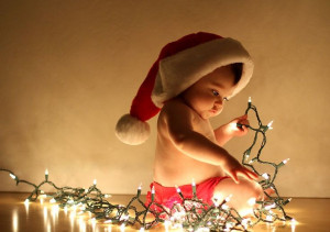 Cute Christmas card idea - baby's first Christmas