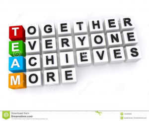 The message together everyone achieves more branching off of the word ...