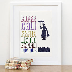 Mary Poppins Film Quote Papercut