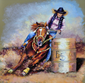The Art of Susan Jenkins: Barrel Rider