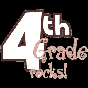 Sayings (A404) 4th Grade Applique 5x7 £1.70p