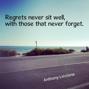 ... never sit well, with those that never forget.
