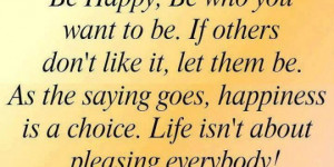 Quote on happiness is a choice