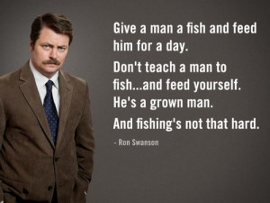 Ron Swanson from Parks and Rec
