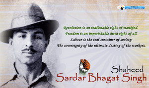 Shaheed Sardar Bhagat Singh photos, wishes, wallpapers Quotes