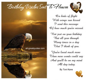 ... by toni kane free birthday cards for loved ones in heaven to share