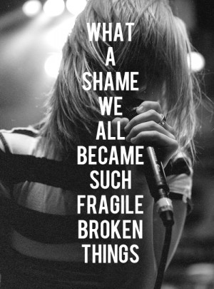 black and white, broken, paramore, photos, shame, sing, singer