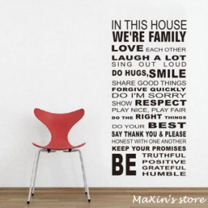 Characters Wall Sticker Inspirational quote Art decal Decor Warm