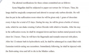 The following are assignments for our 