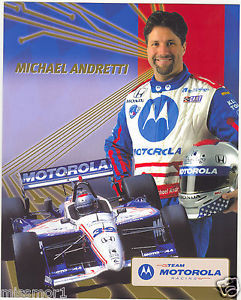 Michael Andretti 2002 Car Driver promo sponsor Picture Motorola 8x10