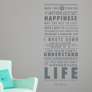Home John Lennon Happiness Quote