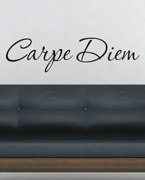 Carpe Diem Wall art sticker quote - 60cm long, great quality, low ...