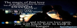 Magic, Of, First, Love, Quote, Fb, Timeline, Cover