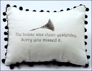 Black and White Sayings Pillow