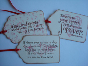 /Engagement/Anniversary/Love Favor Gift Tags Winnie the Pooh quotes ...