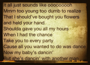 When i was your man ...Bruno mars! love this song!!