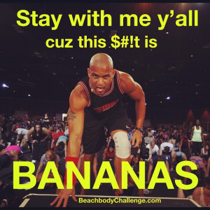 then tackled Insanity DVD workout and listened to Shaun T scream at me ...