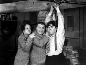 Funny movie quotes from A Plumbing We Will Go — the Three Stooges