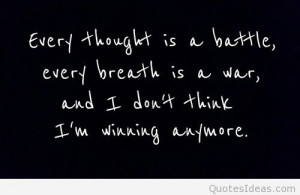 Instagram battle quote saying