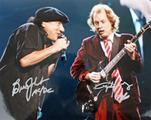 Brian Johnson And Angus Young