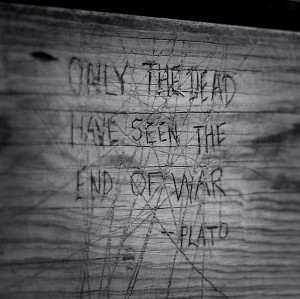 black & white, carving, plato, quote, wood