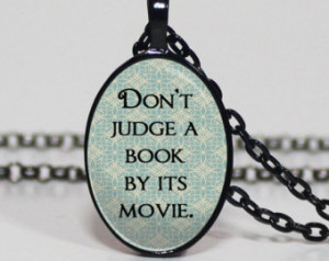 ... judge a book by its movie book lovers word jewelry book lover writer