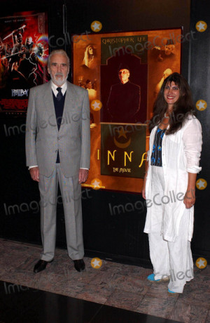 Christopher Lee Picture Christopher Lee and Shireen Shah Jinnah
