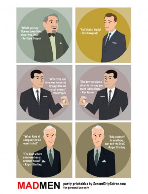 Mad Men' party quotes. by MarieColette