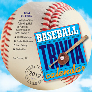 Baseball Trivia Desk Calendar