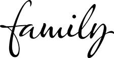 Family Cursive Vinyl Wall Home Decor Decal Sticker Quote Inspirational ...
