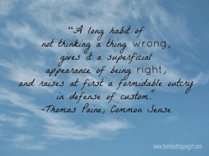 ... Right A look at Thomas Paine's Common Sense and our hearts today
