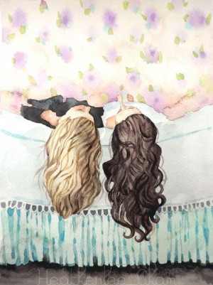 ... friends-sisters-watercolor-painting?ref=shop_home_active_4: Watercolor