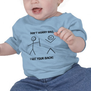 Got Your Back - Funny Stick Figures T-shirt from Zazzle.com