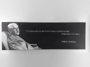 William Faulkner Quote- Southern Quotation Author Literary Black Wall ...
