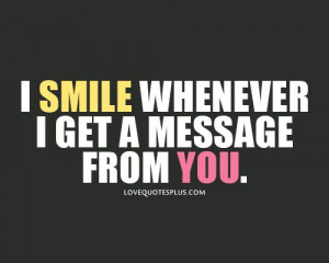 Message Smile love quotes