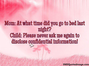 At what time did you go to bed...