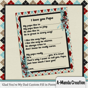 Happy fathers day Poem | I love you papa