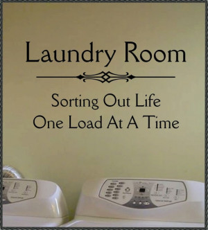 Vinyl Wall Quote Lettering Laundry Room Sorting by WallsThatTalk, $13 ...