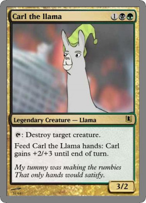 Carl the llama by theUNDEADSHARK