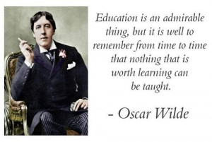 from the incomparable Oscar Wilde