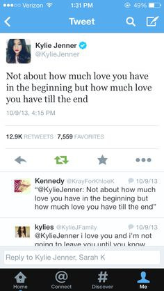 much love you have till the end love quotes kyliejenner twitter