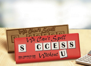 We Can't Spell Success Without You Chocolate Bar Can Be Found In These ...