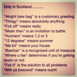 Famous Scottish Sayings